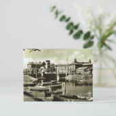 Vintages Schweden, Hafen von Malmo Postkarte (Stehend Vorderseite)