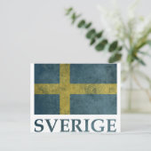 Vintages Schweden Postkarte (Stehend Vorderseite)