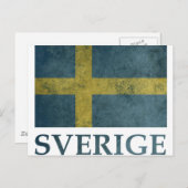 Vintages Schweden Postkarte (Vorne/Hinten)