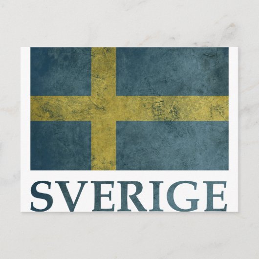 Vintages Schweden Postkarte (Vorderseite)