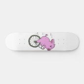 Vintages Schwein an Monozyten | Hintergrundfarbe a Skateboard (Horizontal)