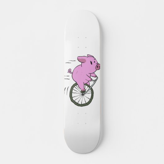 Vintages Schwein an Monozyten | Hintergrundfarbe a Skateboard (Vorne)