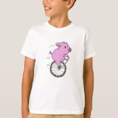 Vintages Schwein| Hintergrundfarbe T-Shirt (Vorderseite)