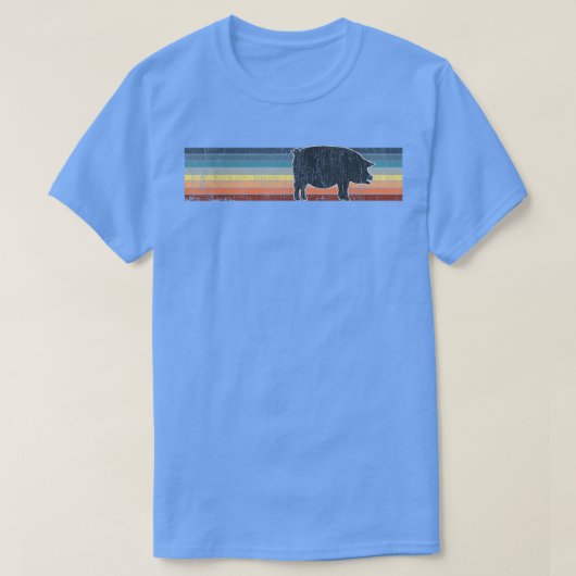 Vintages Schwein Hunde Mama Vater Frauen T-Shirt (Design vorne)