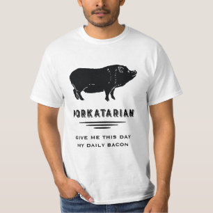Vintages Schwein - Porkatarian der T-Shirt
