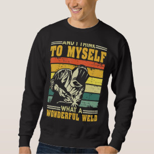 Vintages Schweißen für Männer Vater Blacksmith Wor Sweatshirt