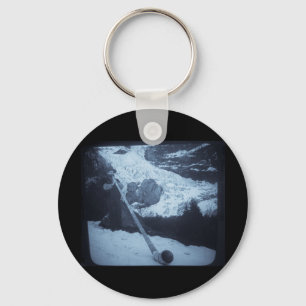 Vintages Schweizer Alphorn Gebläse-magische Schlüsselanhänger