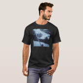 Vintages Schweizer Alphorn Gebläse T-Shirt (Vorne ganz)