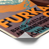 Vintages Schweizer Bahnreisepaket Poster (Ecke)