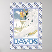 Vintages Schweizer Poster Davos (Vorne)