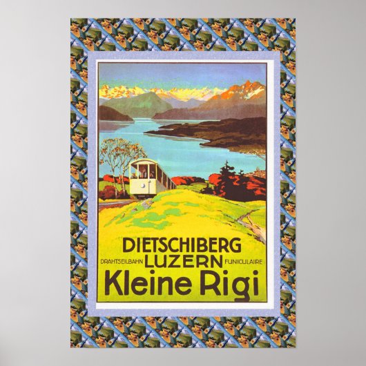 Vintages Schweizer Poster Dietschiberg Luzern (Vorne)