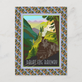 Vintages Schweizer Raulway Plakat, Dalat Postkarte