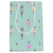 Vintages Schwimmbad Mittlere Geschenktüte (Vorderseite)