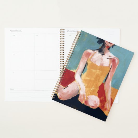 Vintages Schwimmen - Gelber Badeanzug Planer (Anzeige)