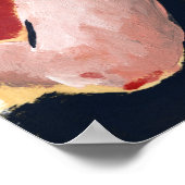 Vintages Schwimmen - Gelber Badeanzug Poster (Ecke)