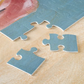 Vintages Schwimmen - Gelber Badeanzug Puzzle (Seite)