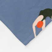 Vintages Schwimmmuster Fleecedecke (Ecke)