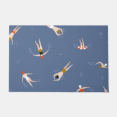 Vintages Schwimmmuster Fußmatte (Vorderseite)