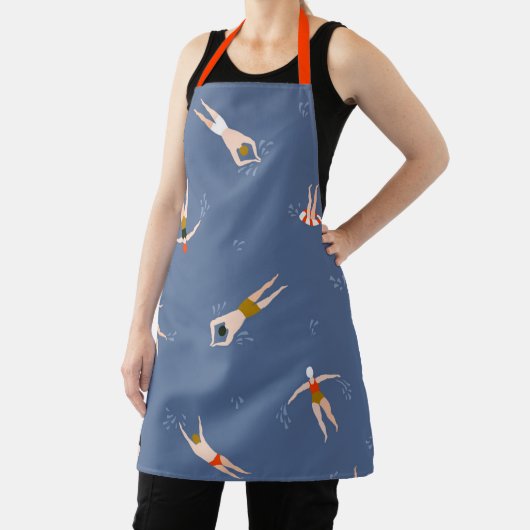 Vintages Schwimmmuster Schürze (InSitu)