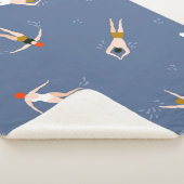 Vintages Schwimmmuster Sherpadecke (3/4)