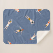 Vintages Schwimmmuster Sherpadecke (Vorderseite (Horizontal))