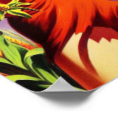 Vintages Sci-Fi-Button Up Poster (Ecke)