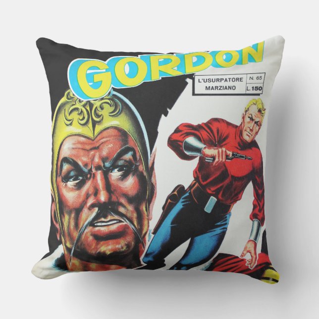 Vintages Sci-Fi-Comic-Buch Kissen (Vorderseite)