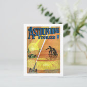 Vintages Sci Fi Comic Erstaunliche Geschichten - P Postkarte (Stehend Vorderseite)