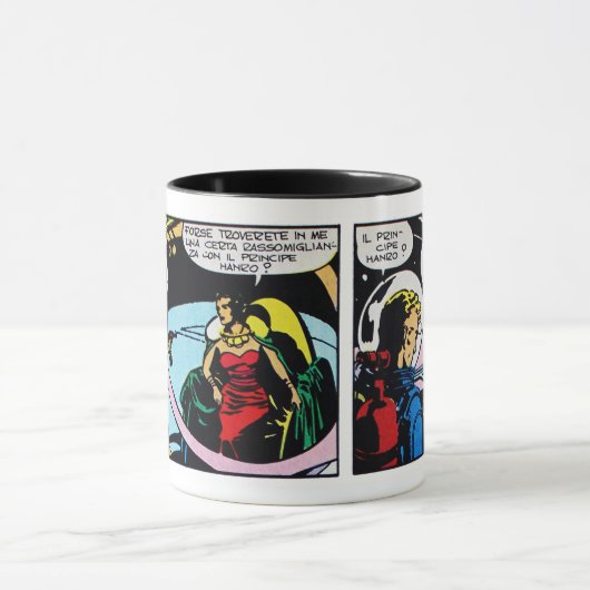 Vintages Sci-Fi-Comic Tasse (Zentrum)