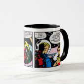 Vintages Sci-Fi-Comic Tasse (VorderseiteRechts)