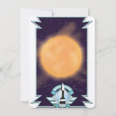 Vintages Sci-fi-Logo im Stil der 50er Jahre (Rückseite)