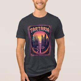 Vintages Sci-Fi Tartaria Verschwörung T-Shirt Tri-Blend Shirt