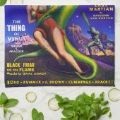 VINTAGES SCIENCE FICTION Küchen-Tuch Küchentuch (Gefaltet)