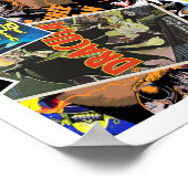 Vintages SciFi & Horror Movie Poster Collage (Ecke)