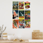 Vintages SciFi Movies-Collage Poster (Küche)