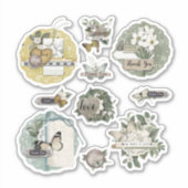 Vintages Scrabook Aufkleber (Vorderseite)