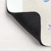 Vintages Scrapbook Aquarellbild Mousepad (Ecke)