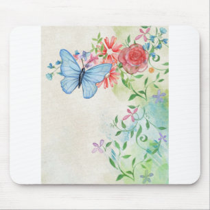 Vintages Scrapbook Aquarellbild Mousepad