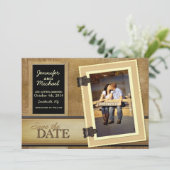 Vintages Scrapbook Einladung (Stehend Vorderseite)