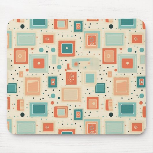 Vintages Scrapbook-Muster (2) Mousepad (Vorne)