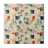 Vintages Scrapbook-Muster (3) Fliese (Vorderseite)