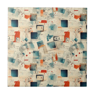 Vintages Scrapbook-Muster (3) Fliese