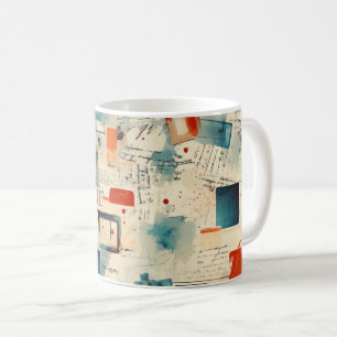 Vintages Scrapbook-Muster (3) Kaffeetasse