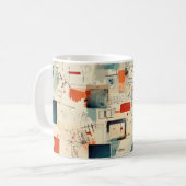Vintages Scrapbook-Muster (3) Kaffeetasse (Vorderseite Links)