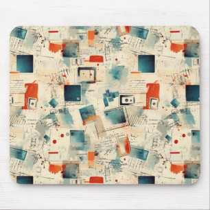 Vintages Scrapbook-Muster (3) Mousepad