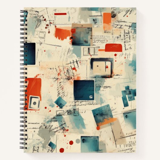 Vintages Scrapbook-Muster (3) Notizblock (Vorderseite)