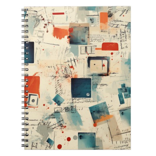 Vintages Scrapbook-Muster (3) Notizblock (Vorderseite)