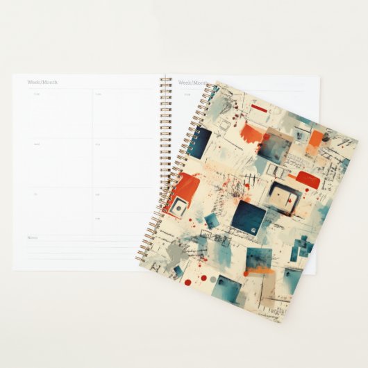 Vintages Scrapbook-Muster (3) Planer (Anzeige)