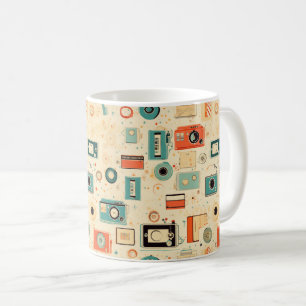 Vintages Scrapbook-Muster Kaffeetasse