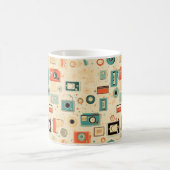 Vintages Scrapbook-Muster Kaffeetasse (Mittel)